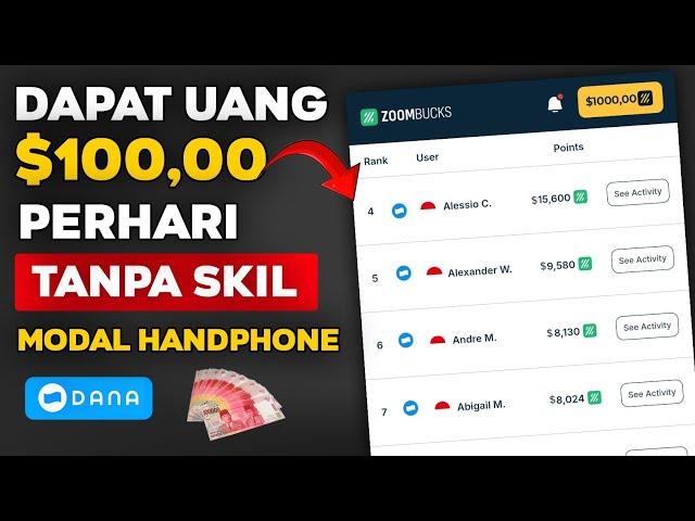 Dapat Uang $100 Perhari  Kerja Online Tanpa Skil - Cara Menghasilkan Uang Dari Internet