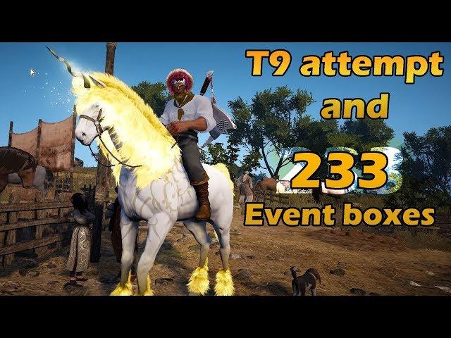 T9 Horse Attempt & 233 Box Opening - Black Desert Online