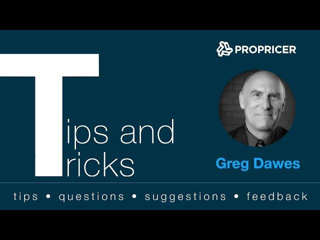 ProPricer Tips and Tricks: #68 Dashboards