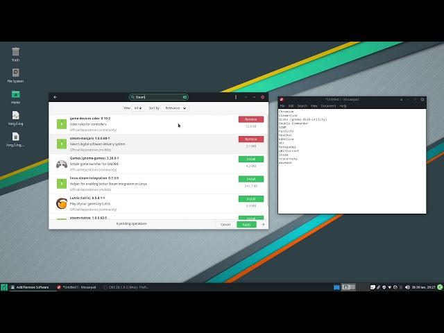 How to install software in Manjaro XFCE