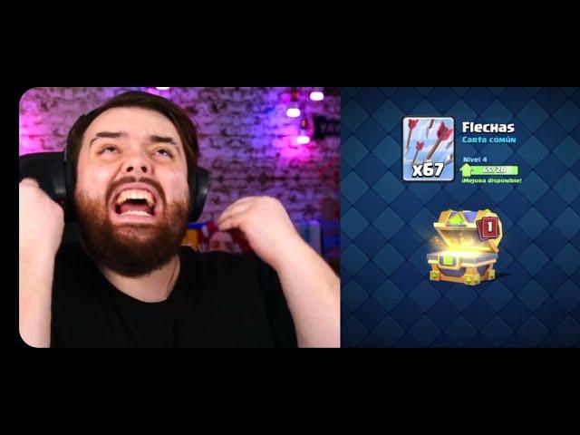 IBAI se ENOJA 2 veces en el CLASH ROYALE, Por la cartas del rival