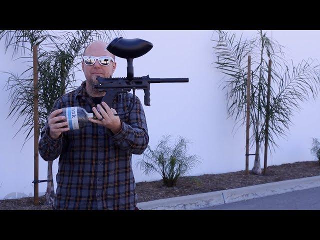 JT Outkast Paintball Gun - Shooting