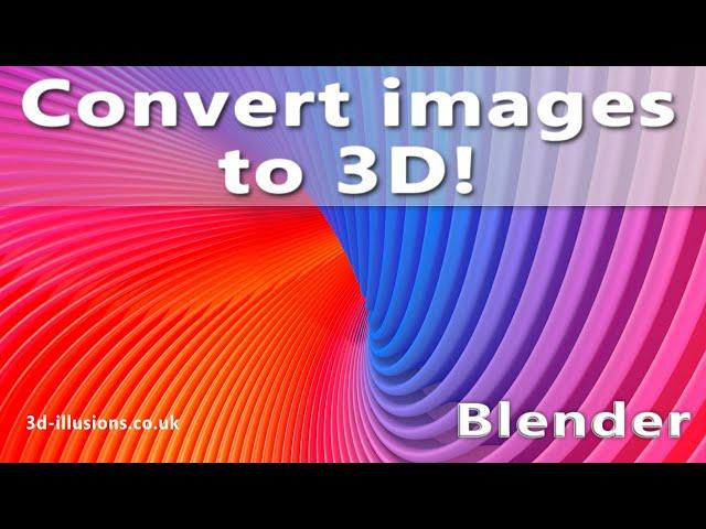 Use Blender to Convert Images to 3D printable models!