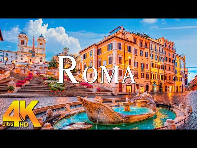 12 HOURS DRONE FILM ROMA, ITALY (4K VIDEO UHD) - Relaxing Music Along With Beautiful Nature Videos