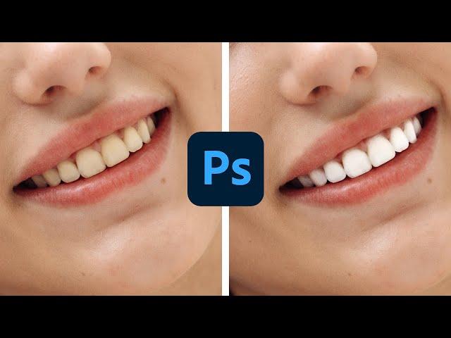 How to Whiten Teeth in Photoshop — Adobe Photoshop 2023 New Features!