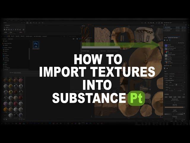 How to easily import textures into substance painter