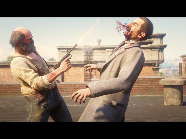 Uncle vs Edgar Ross Duel Red Dead Redemption 2 NPC Fights Battle Creator Mod