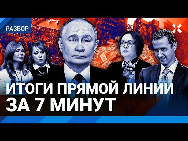 Прямая линия с Путиным за 7 минут: экономика, СВО, Курск, критика ФСБ и Набиуллиной, а также анекдот