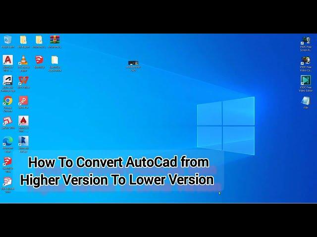 How TO Convert AutoCad from Higher Version To Lower Version Online | Easy Tutorial