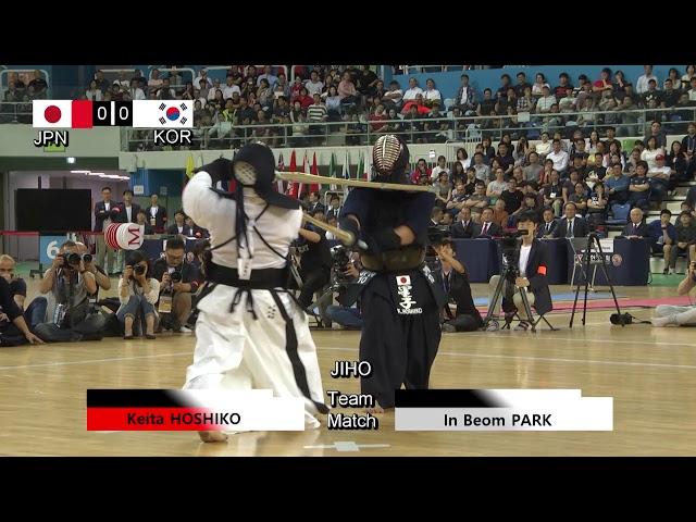 17th World Kendo Championships Men's TEAM MATCH 2ch Japan vs Korea