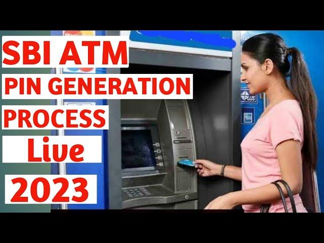 How to activate sbi atm card in atm machine || SBI New atm Pin Generation 2023 Process