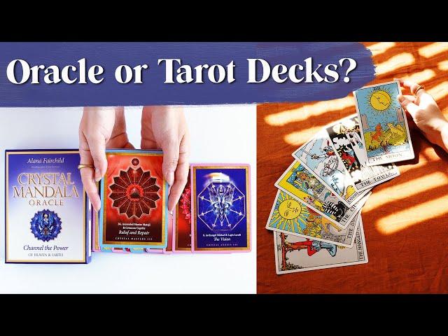 The difference between Oracle and Tarot Decks | Beginner Friendly