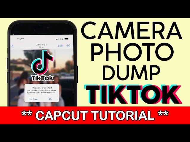 How to Create Camera Photo Dump Video Trend on Tiktok | Capcut Template 2022