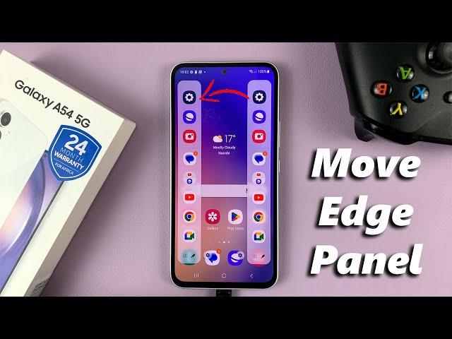 How To Move The Edge Panel To Left or Right Side In Samsung Galaxy A54 5G