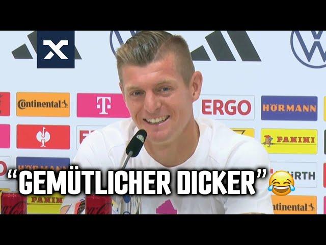 Toni Kroos lacht über Frage zu seiner Physis | EM 2024