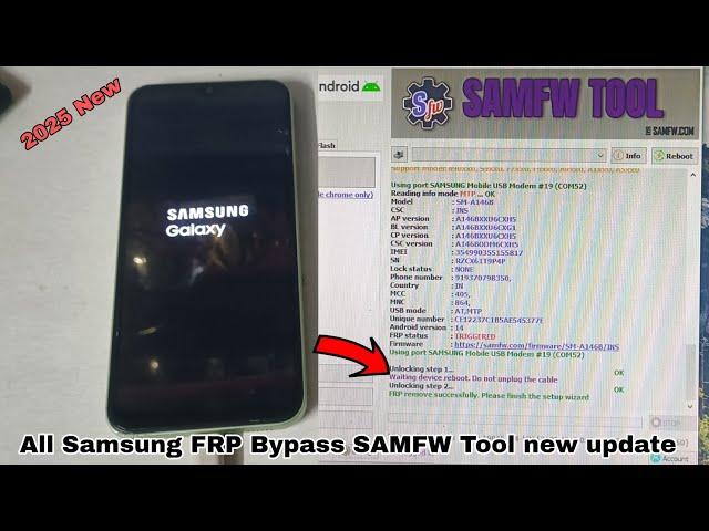 All Samsung 5g FRP Bypass New version ( SAMFW TOOL) Android 12,13,14 , ||  Frp Bypass video 2025 New