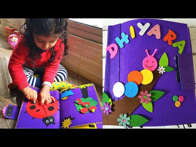 DIY Quiet Book Tutorial | Busy Book for Toddlers | Handmade Fabric Book for 2-3 year old