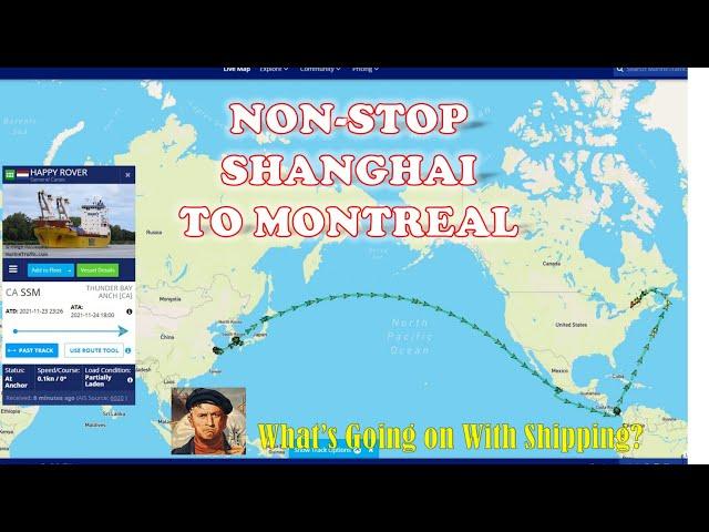 How Do You Bypass Port Congestion on the West Coast?  Non-Stop Shanghai to Montreal!