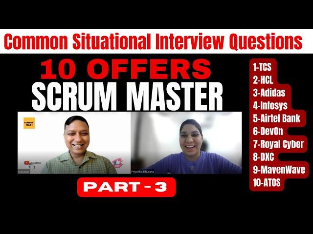 [𝐑𝐄𝐀𝐋 𝐖𝐎𝐑𝐋𝐃] scrum master interview questions and answers ⭐ agile interview questions⭐ [𝑷𝑨𝑹𝑻-3]