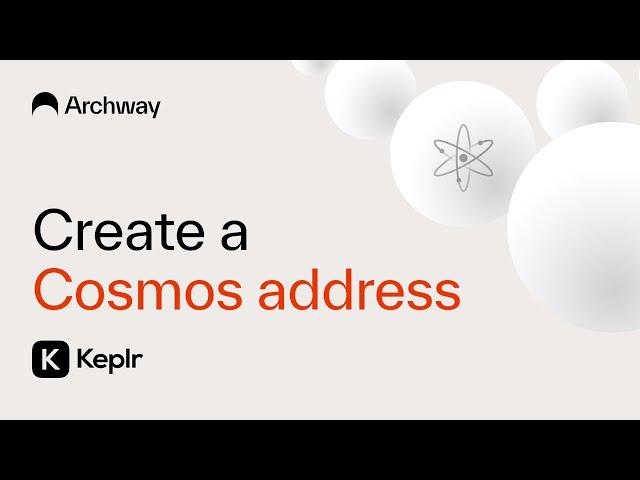 How to Create a Cosmos Address using Keplr Wallet