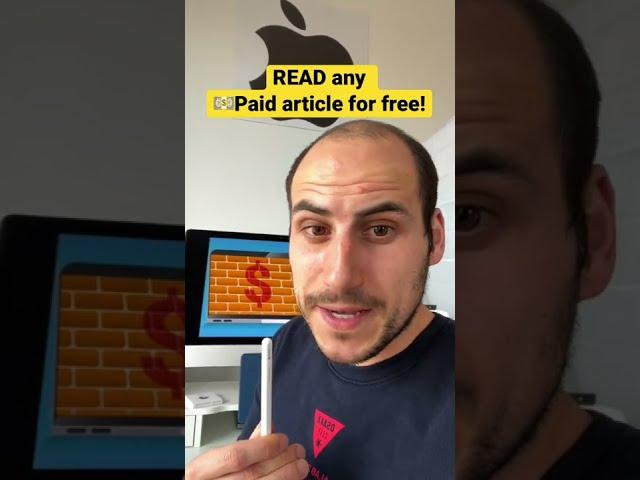 READ ANY PAID ARTICLE FOR FREE!