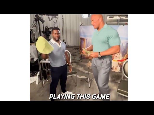 The Rock & Kevin Hart - Tortilla Slap Challenge  Try not to laugh 