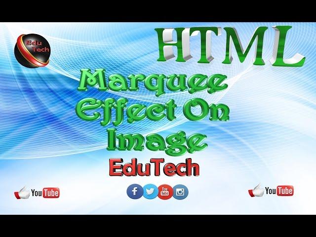 Marquee tag in HTML