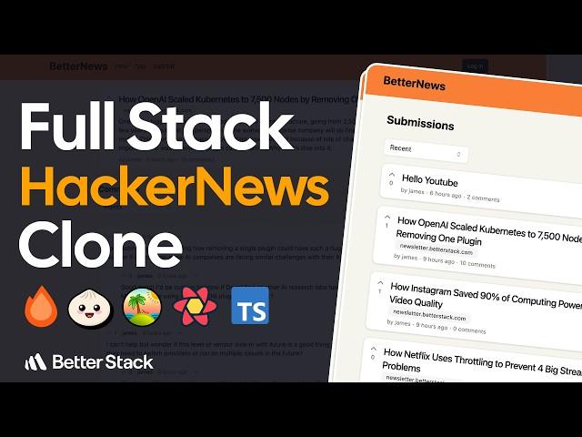 Build a HackerNews Clone: Hono, Tanstack Router, Drizzle, React Query, Lucia & more