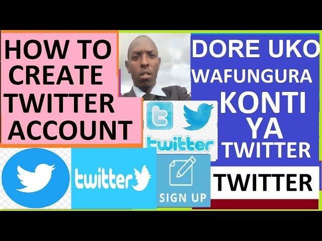 How to create a Twitter account Mobile | Uko wafungura Twitter account phone. JNUTG EP22.