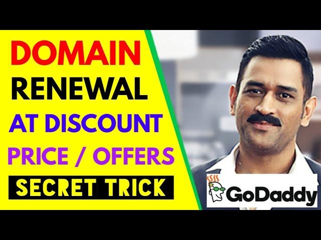 Renewal Domains From Godaddy At Discounted Price | 2019 + 2020 | Godaddy Domain Renewal Coupons 