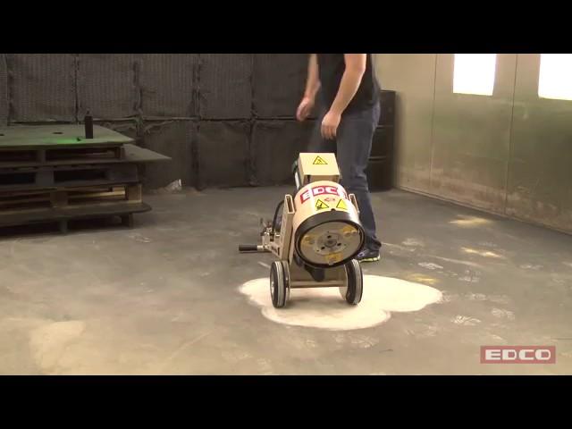 Training How to Use a 1 Disc Concrete Grinder Wedge Less Style   EDCO