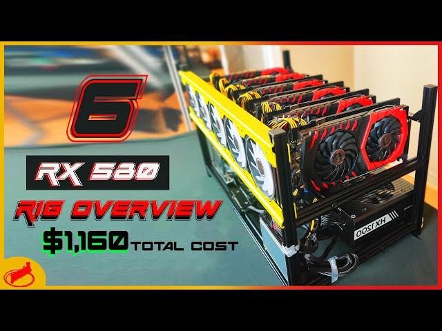 RX 580 Mining Rig Build | 187 MH/s and 850 Watts!