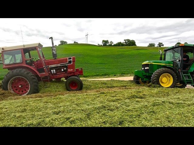 Chopping Hay and Getting Stuck! Day Two of First Crop! (2024 Hay Season)