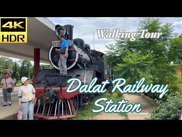 Da Lat Vietnam 2023 Walking Tour - Dalat Railway Station | 4K HDR Binaural Sound & Captions