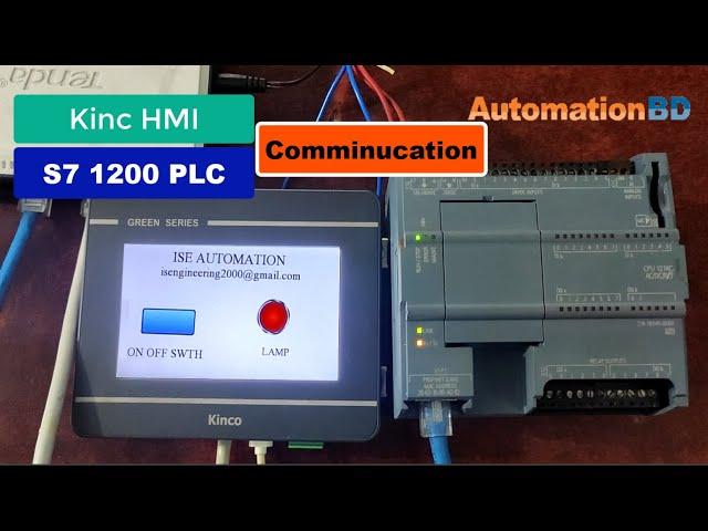 Kinco HMI with Siemens S7 1200 PLC  communication.