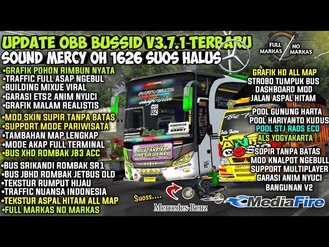 OBB BUSSID TERBARU V3.7.1 SOUND MERCY OH1626 ETS2 | GRAFIK HD FULL MARKAS | BUS SIMULATOR INDONESIA