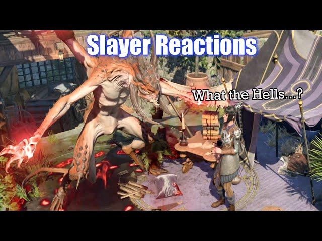 Companions Reaction to Slayer Form - Baldur's Gate 3