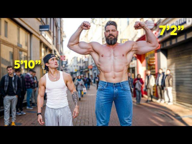 Training W/ a Real Life Giant (Worlds Tallest Bodybuilder)