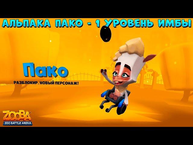 АЛЬПАКА ПАКО - УРОВЕНЬ 1!!! БУДУЩАЯ ИМБА В ИГРЕ ZOOBA