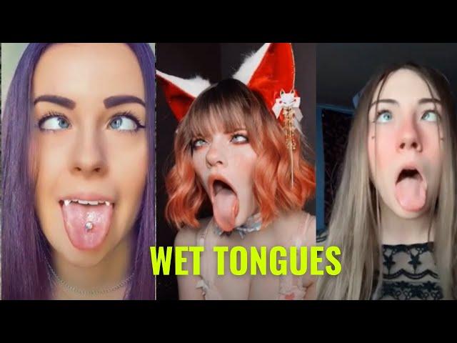 ahegao. girls make ahegao face. girls show tongues. kawaii.the girls roll their eyes