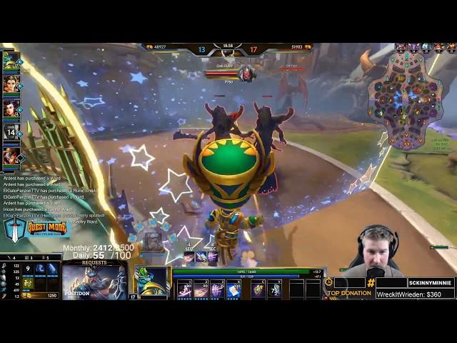 Smite: HUGE DAMAGE THOTH BUILD! NEW FAVORITE RANKED BUILD! | Incon