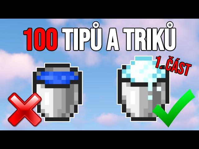 100 Nejlepších Tipů a Triků v Minecraftu! (1. část)