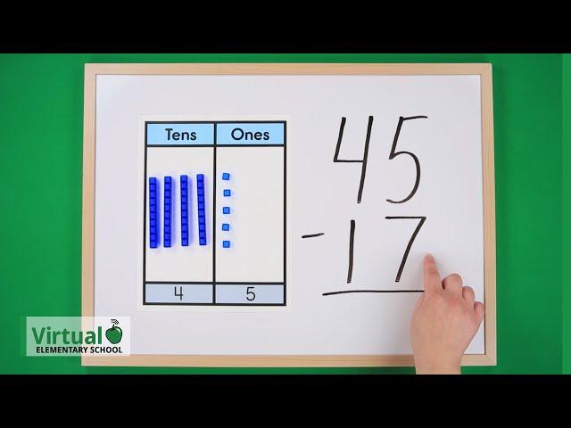 Grade 2 Math: Subtraction Rocks with Base Ten Blocks