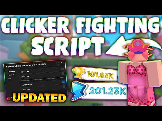 *UPDATED* Clicker Fighting Simulator Script (PASTEBIN 2023) (AUTOFARM MOBS, HATCH EGG, TP, SPEED )