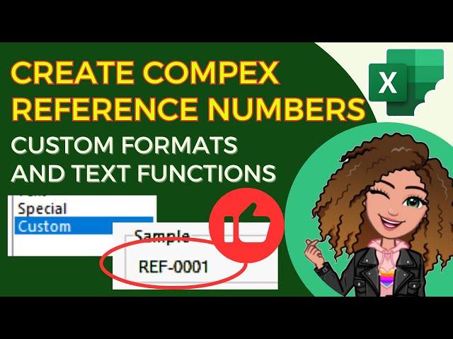 Create Unique & Complex Reference Numbers in Excel with Custom Formats or TEXT & LEFT Functions