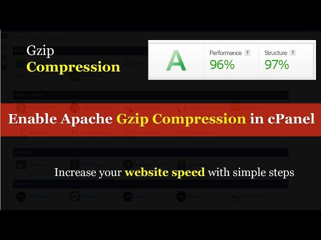 Increase website speed using Gzip compression with .htaccess
