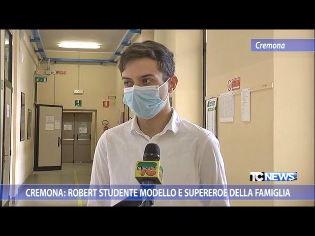 Cremona: Robert studente modello e supereroe della famiglia