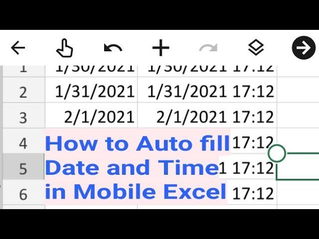 how to autofill date in excel in mobile | How to Autofill in Excel | How ho use ms excel in mobile