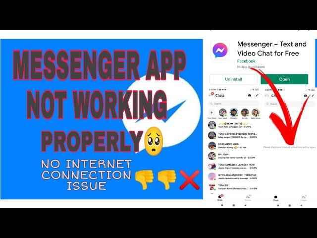 MESSENGER APP NOT WORKING!! HOW TO FIX!! NAGSIMULA NUNG INAPDATE  KO