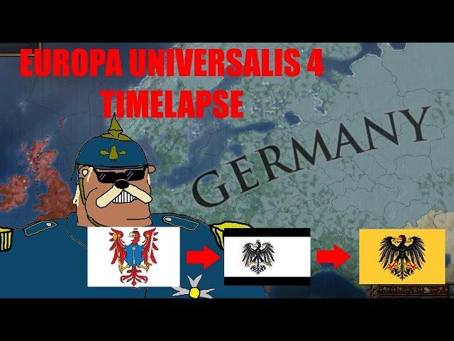 EU4 - Brandenburg to Prussia to Germany Timelapse